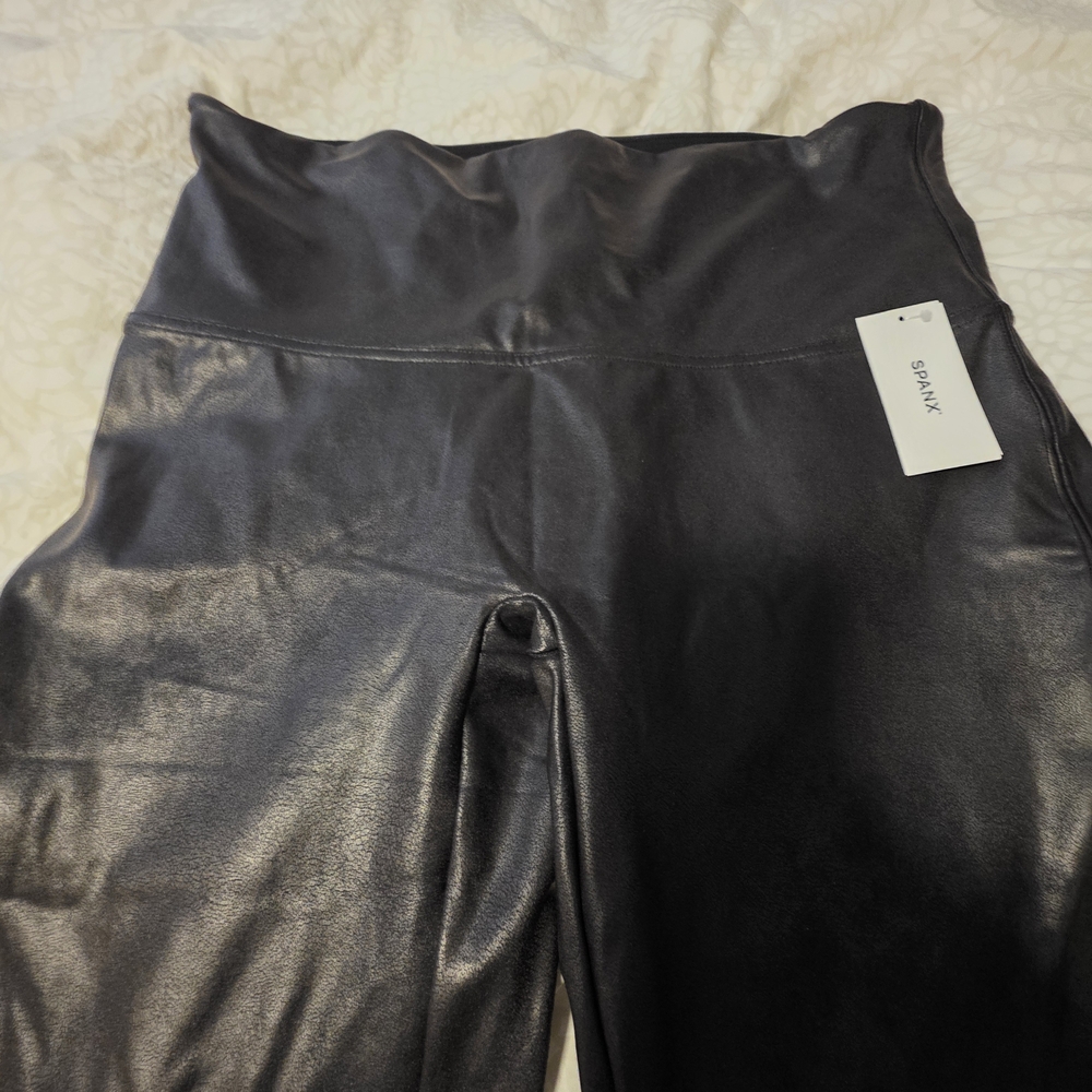 SPANX Glossy Black Leggings